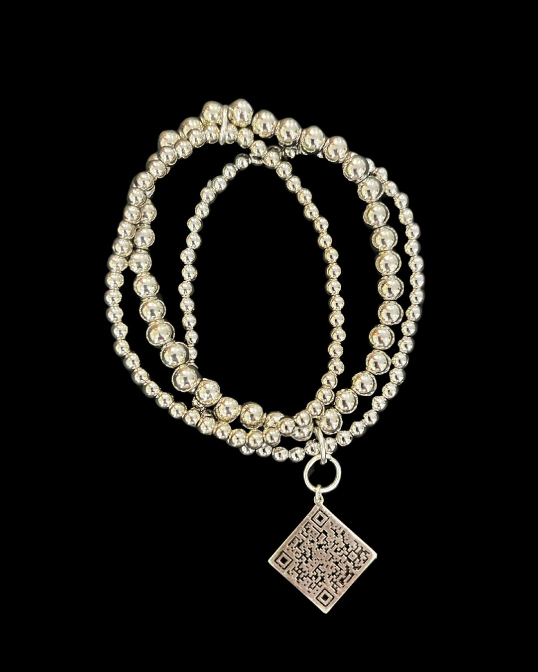 Dainty QR Code Bracelet — 14K Gold or Sterling Silver Plated