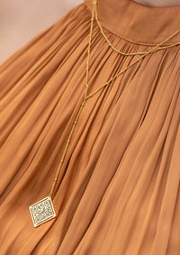 Luxury Custom QR Code Satellite Layered Necklace