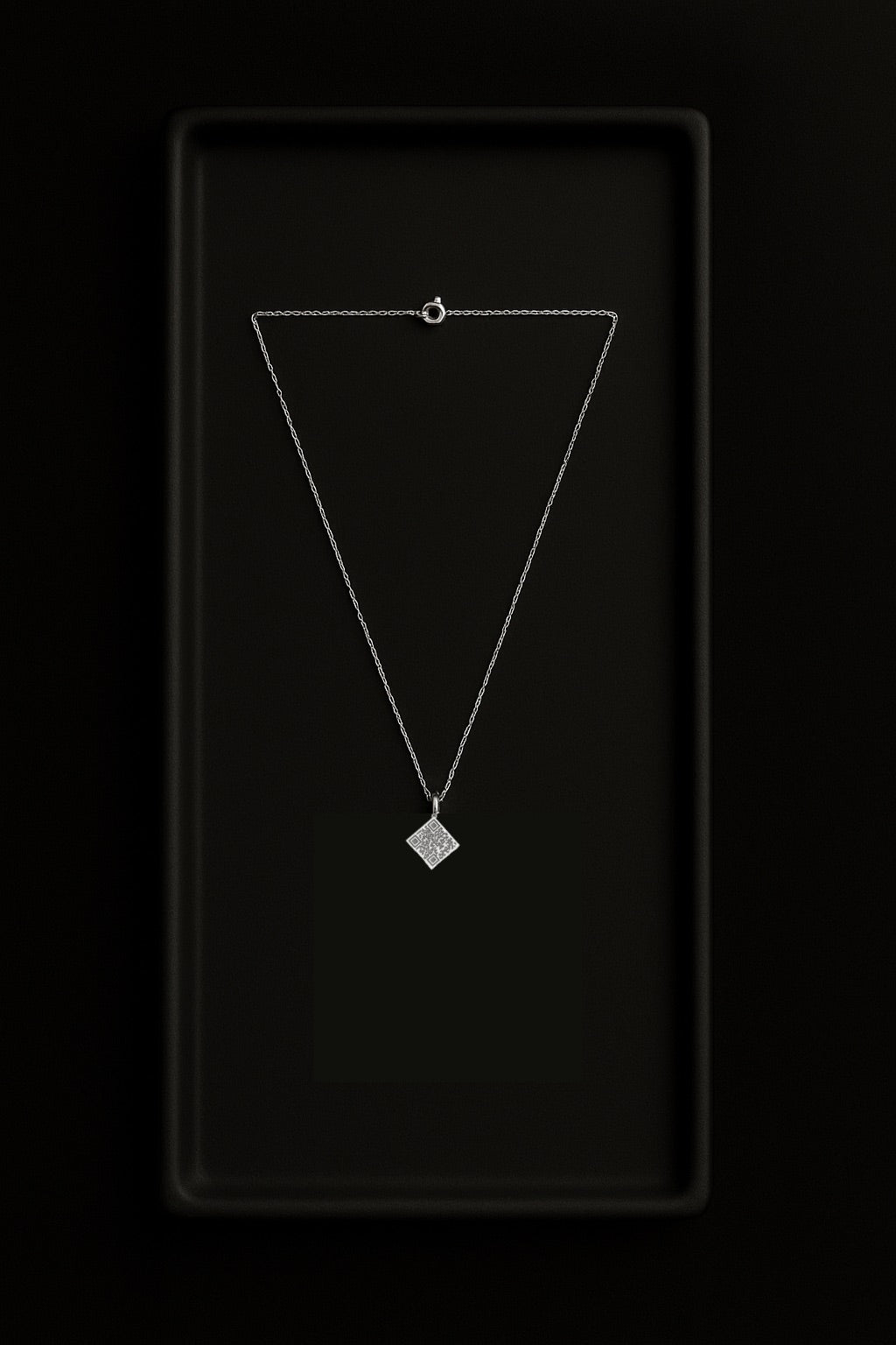 Personalized QR Code Necklace — 925 Sterling Silver or 14K Gold Plated